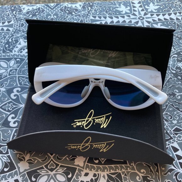 Maui Jim Nahiku MJ 436 05 White Pearl Frame POLARIZED Lens Sunglass Women's New - Picture 13 of 16